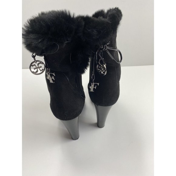 fabi femme womens heel boots black Brand New Size 37 1/2 Made In Italy - Picture 3 of 8